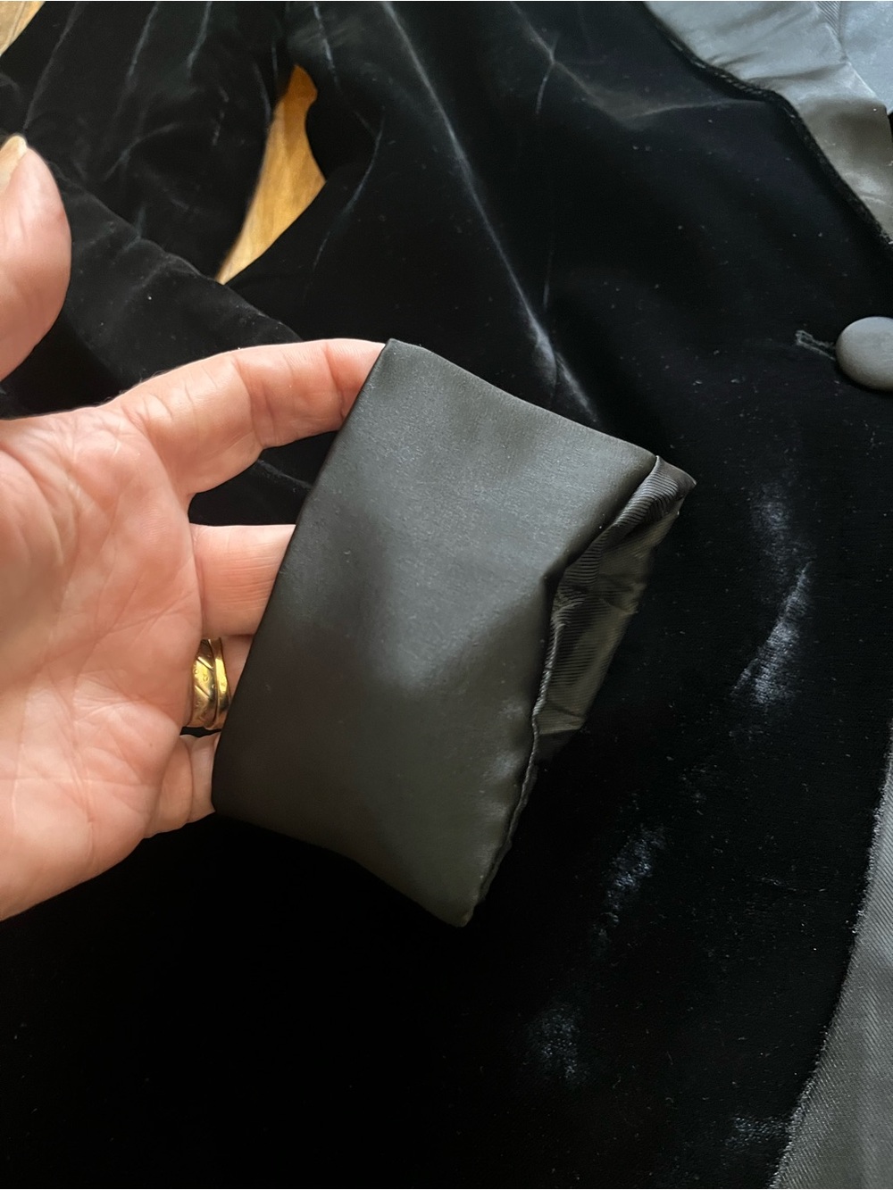 $400 JASON WU Black Velvet Satin Lapel Tailored One Button Blazer M - Picture 14 of 15